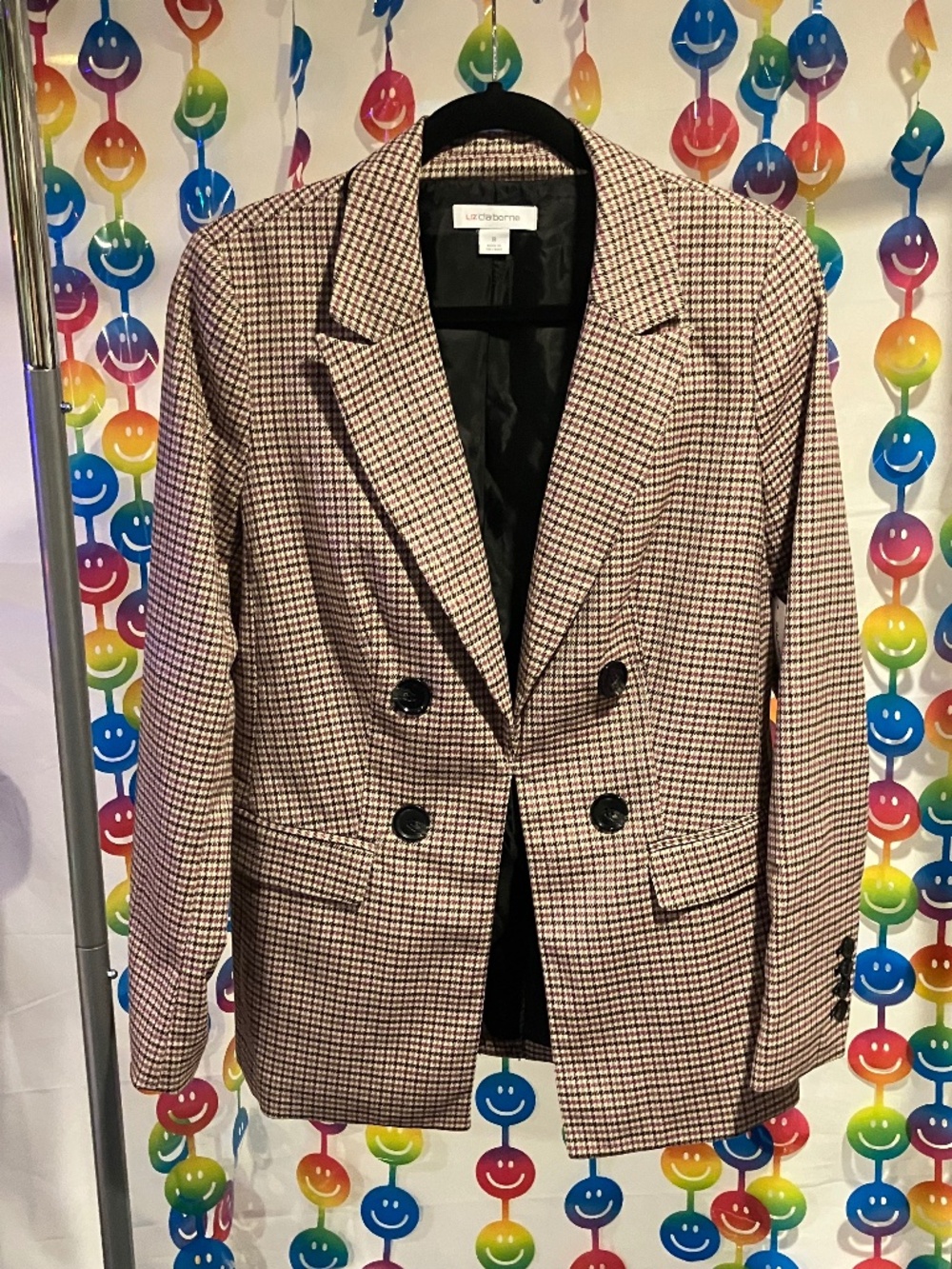 NWT Liz Claiborne Houndstooth Blazer/Jacket (Size 8)